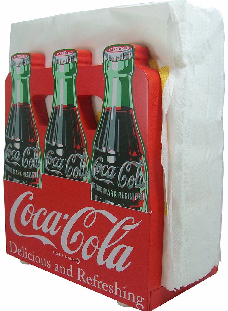 Retro Wooden Coca-Cola Napkin Holder
