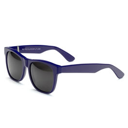 Retro Super Future Classic Blue Sunglasses