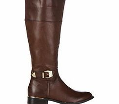 REVEAL Brown buckled calf boots