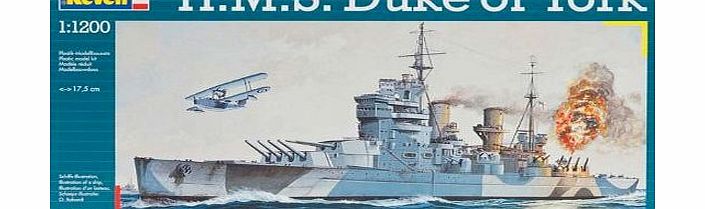 Revell 1:1200 HMS Duke of York Plastic Model Kit
