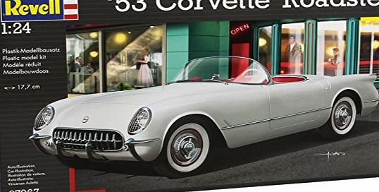 Revell 53 Corvette Roadster Car Plastic Model Kit