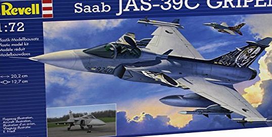 Saab JAS 39C Gripen Aircraft Plastic Model Kit