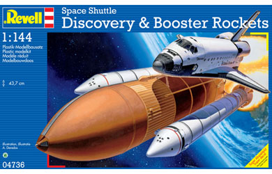 Space Shuttle and Discovery Booster Rockets