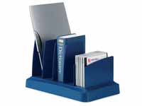 Agenda2 blue vertical sorter and book rack