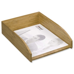 Bamboo Letter Tray Self-stacking Strong
