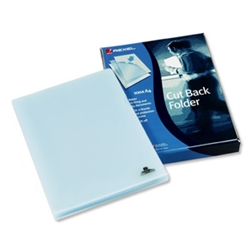 Clear Plastic Cutback Folder Colourless