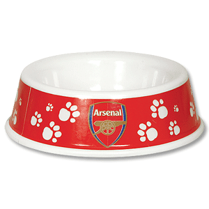 Arsenal Dog Bowl - Red/White