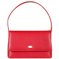 Red Boar Leather Baguette Handbag