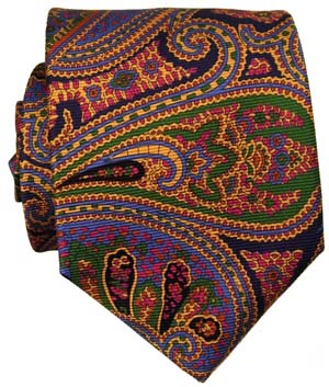 Green Classic Paisley Tie by