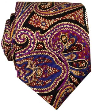 Purple Classic Paisley Tie by