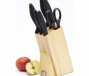 Richardson Sheffield Laser Cuisine Knives 6 Piece Knife Block Red