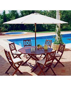 Richmond 6 Seater Patio Set - inc. express delivery