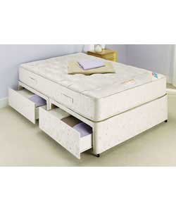 Double Duplex Divan with 4 Drawers