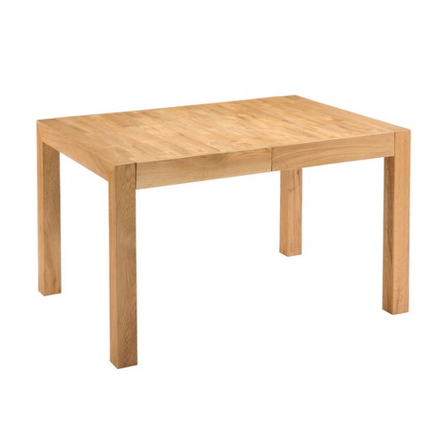 Oak Thick Top Extending Dining Table