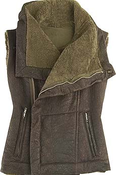Rick Owens Exclusive shearling lined leather gilet