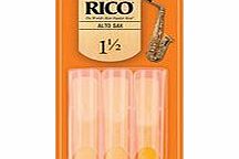 Rico Alto Saxophone Reeds 1.5 3-Pack