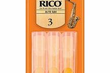 Rico Alto Saxophone Reeds 3.0 3-Pack