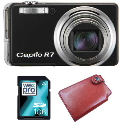 Caplio R7 Black Compact Camera with Carry