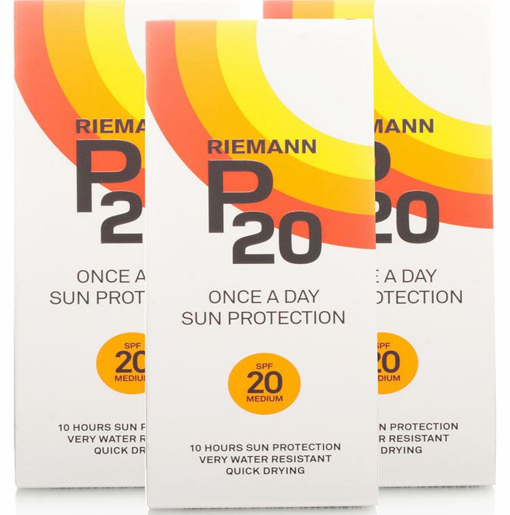Riemann P20 Once A Day Sun Filter SPF20 3 Pack