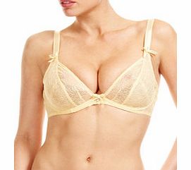 Whisper buttermilk plunge bra