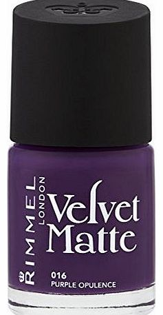 Rimmel Velvet Matte Nail Polish, Purple Opulence