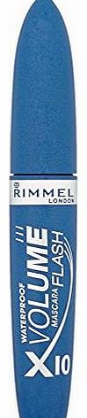 Rimmel Volume Flash X 10 Waterproof Instant Thickening Mascara, Black