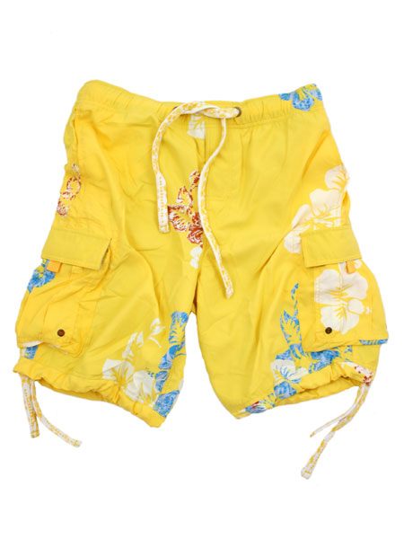 Bleach Yellow Droit Swim Shorts