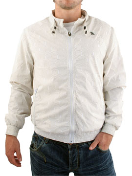 White Kartu Zip Thru Jacket