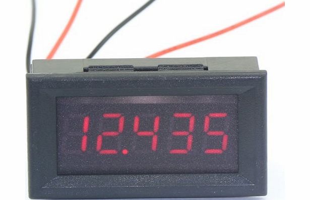 RioRand 0.36`` 5 Digits Digital Voltage DC Volt Meter Panel Voltmeter Guage 0-33.000V Red LED Tester High Accuracy