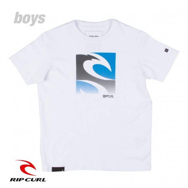 Boys Rip Curl Cyclone T-Shirt - Optical White