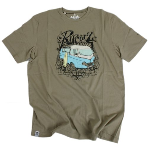 Mens Rip Curl Tully Organic Tee F830 Vetiver