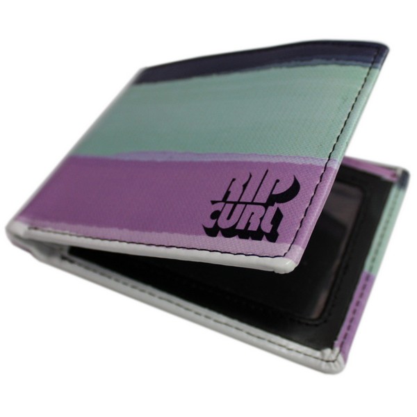 Purple Resin Stripe Wallet by