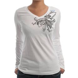 Womens Live the Search T-Shirt- Opt White
