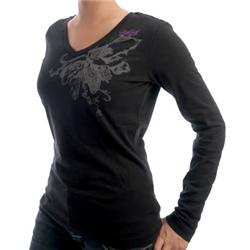 Womens Live the Search T-Shirt -Solid Blk