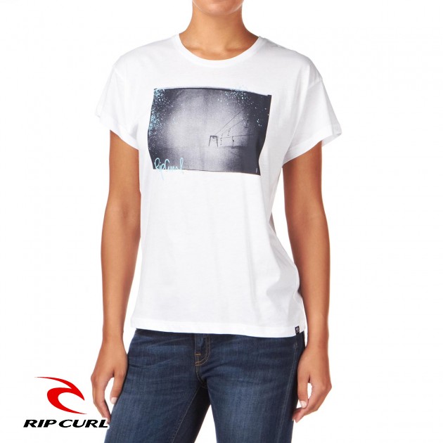 Womens Rip Curl Lena T-Shirt - Optical White