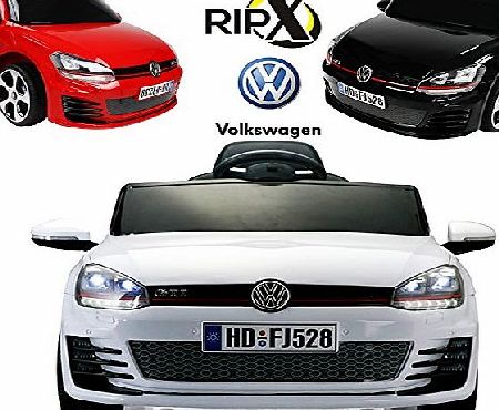 Rip-X VOLKSWAGEN GOLF GTI OFFICIALLY LICENSED LIMITED EDITION RIP-X 2016 Battery Powered Electric Ride on Kids Car, DUAL Engine, 2.4 GHz Remote Control, 12 V Battery, SD Card Slot, Rechargeable Battery, Smo