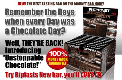 Ripfast Unstoppable High Protein Chocolate Bars