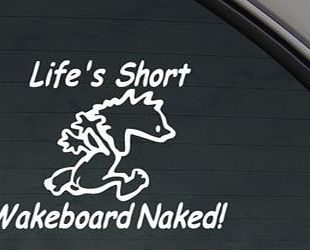 Ritrama Lifes Short Wakeboard Naked Decal Boating Car Sticker