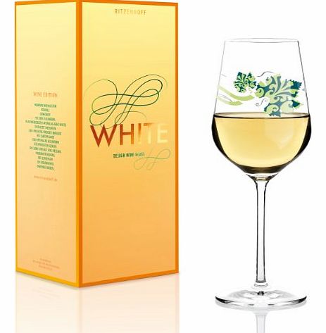 Ritzenhoff White Wine Glass Designed by Nina Jawitz 2014, Multi-Colour