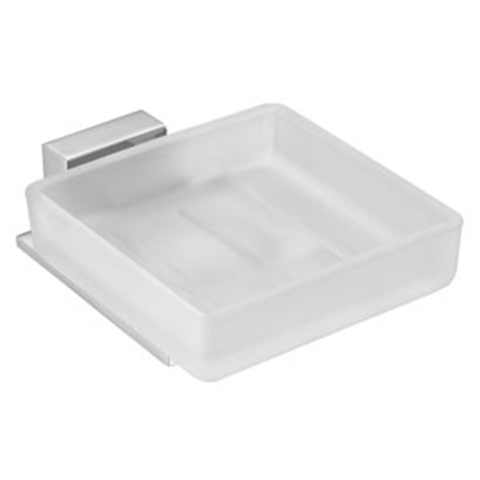 Frosted Soap Dish and Holder