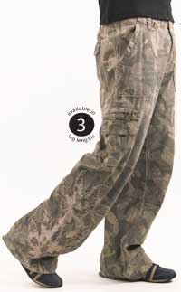 River Island mens camouflage combats