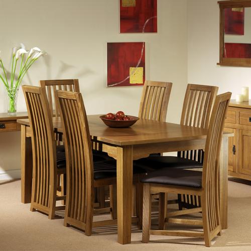 02. Riverwell Oak Dining Set (5`Table 4 Chairs)