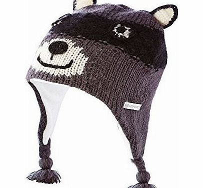 RJR.John Rocha  Kids Designer Boys Grey Knitted Racoon Trapper Hat Age 11-13