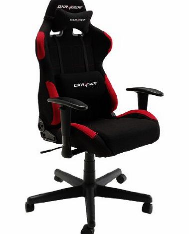 Robas Lund DX Racer1 62501SR8 Executive Chair with Armrests Frame Nylon 78 x 124 - 134 x 52 cm Material Cover Black / Red