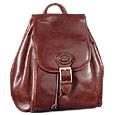 Robe di Firenze Brown Leather Backpack