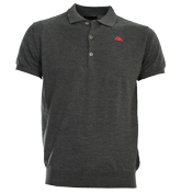 Svein Grey Knitted Polo Shirt