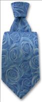 Ice Blue Rose Tie by