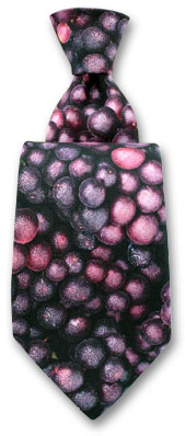 Printed Grapes Tie by