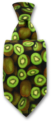 Printed Kiwi Fruit Tie by
