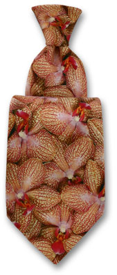 Printed Orchid Tie by